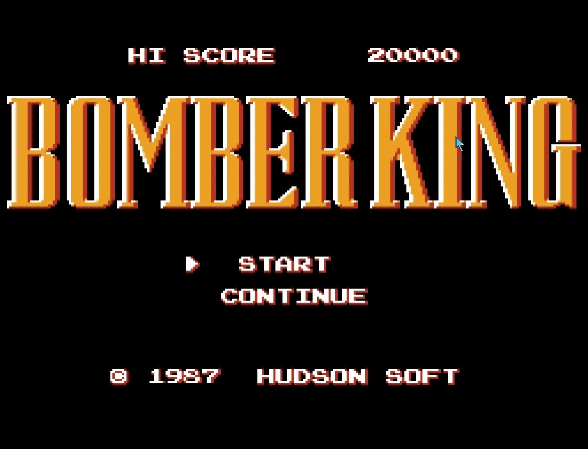 Bomber King 标题画面