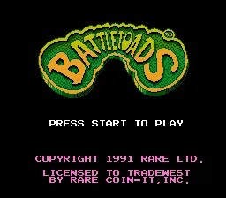 忍者蛙美版标题画面Battletoads-NES-Title-Screen