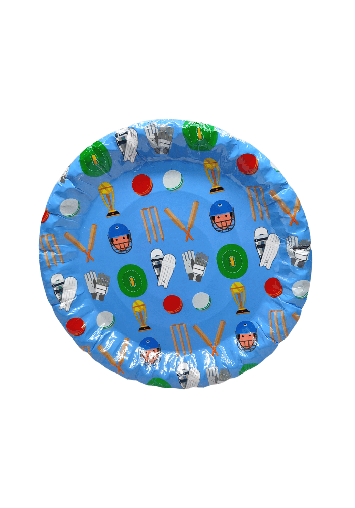 Pack of 10 Cricket theme Paper plates for Birthday PartySALE
