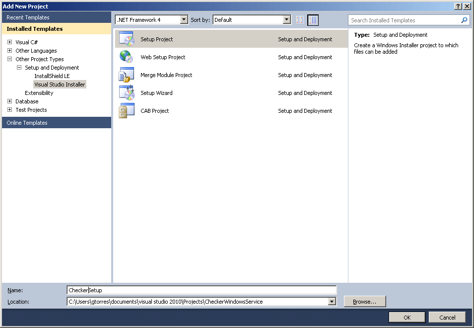 Crear e instalar un servicio Windows – BoluShare