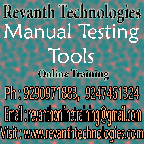manual testing tools Best Online Software Training Institute in