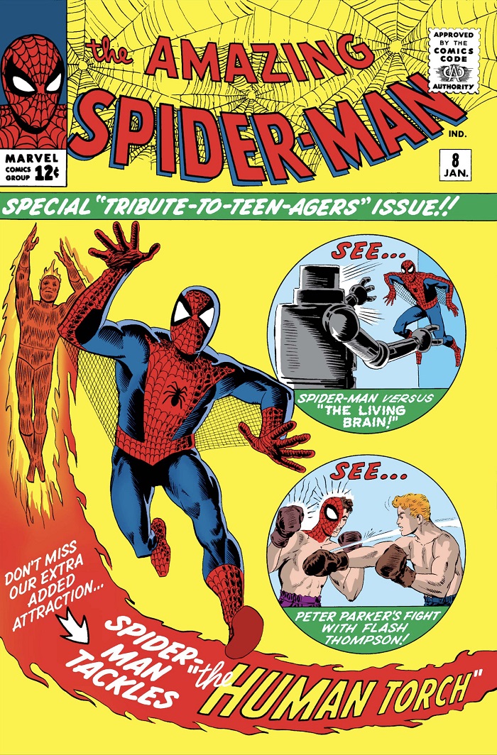 作者サイン付き AMAZING SPIDER-MAN #8 アメコミリーフ Amazing spider-man #8 stan lee edition J.scott campbell