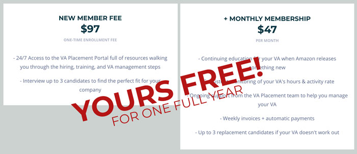 va placement pricing