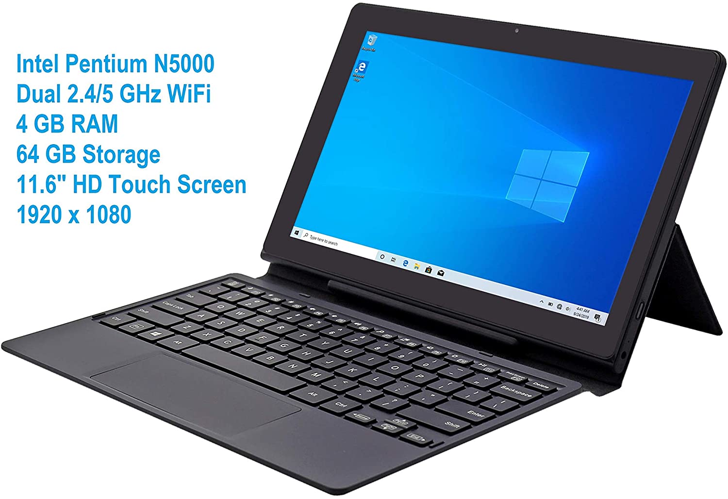 Venturer 2-in-1 Windows Tablet 11.6-inch Tablet PC with Keyboard