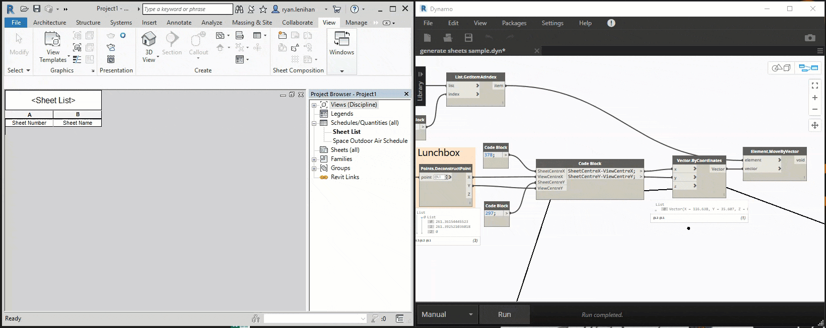 Practical Dynamo Moving Views on Sheets REVIT.AU