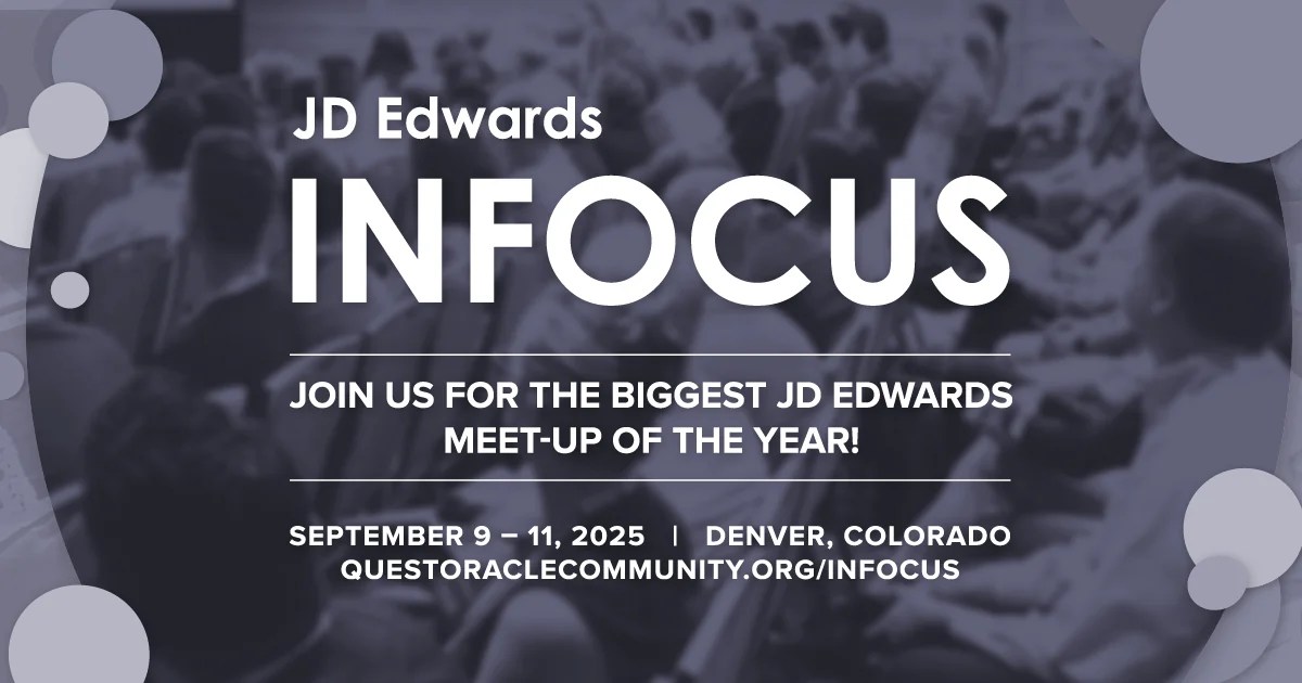 Meet RFgen at JDE INFOCUS 2025