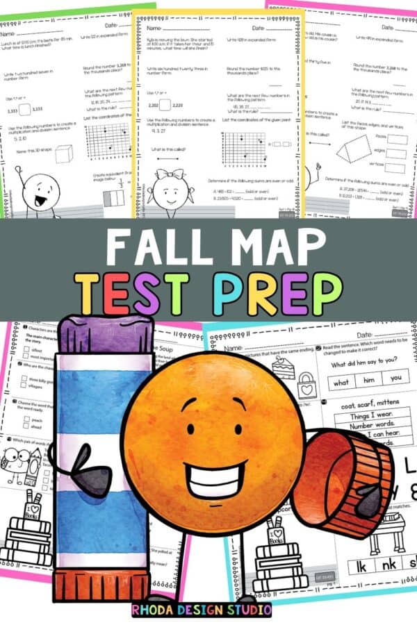 Fall MAP Testing Prep A Back To School Guide For K 5 Teachers Fall NWEA Map Test Prep Rhoda Design Studio 600x900 