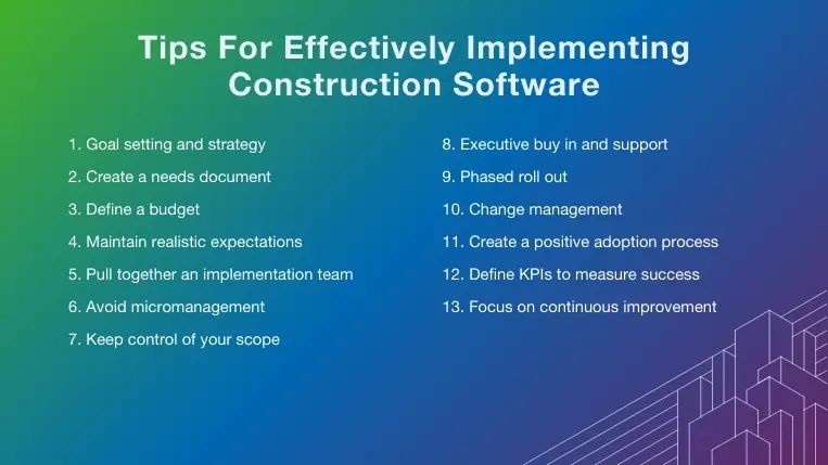 Construction Software Implementation 101 - Premium Vintage Design Gallery - HD