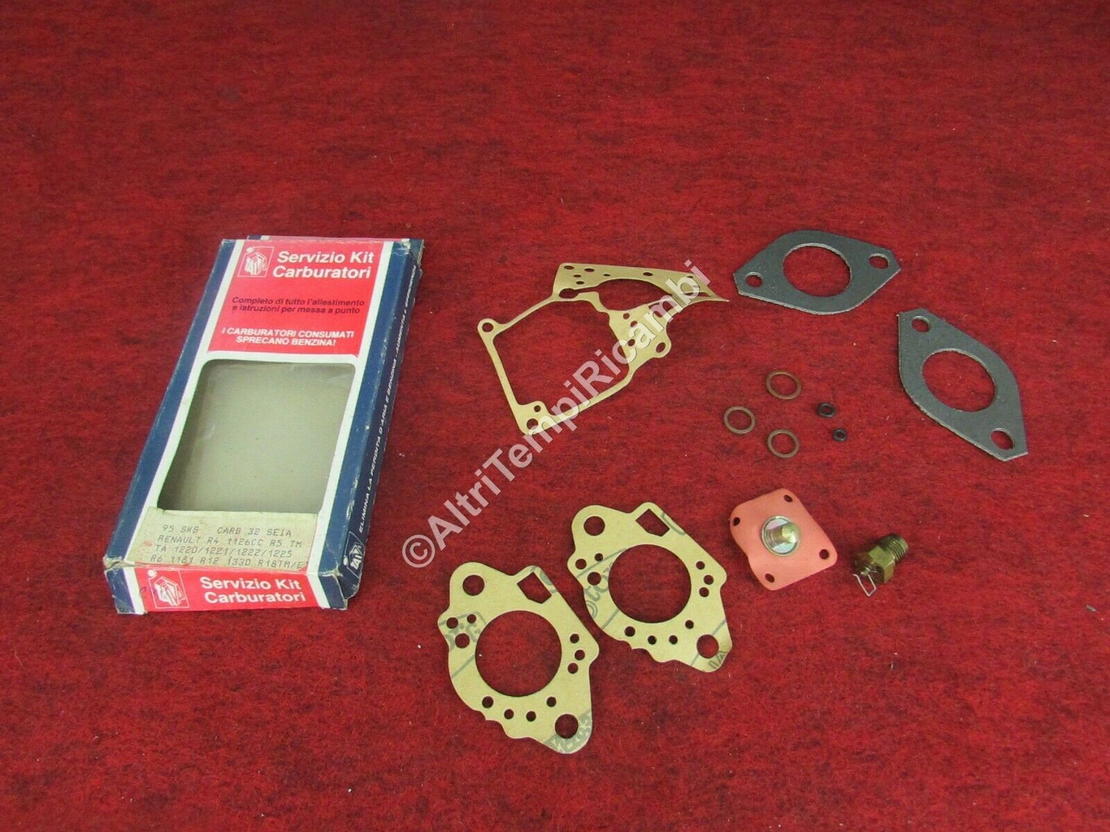 KIT REVISIONE CARBURATORE RENAULT R4 - R6
