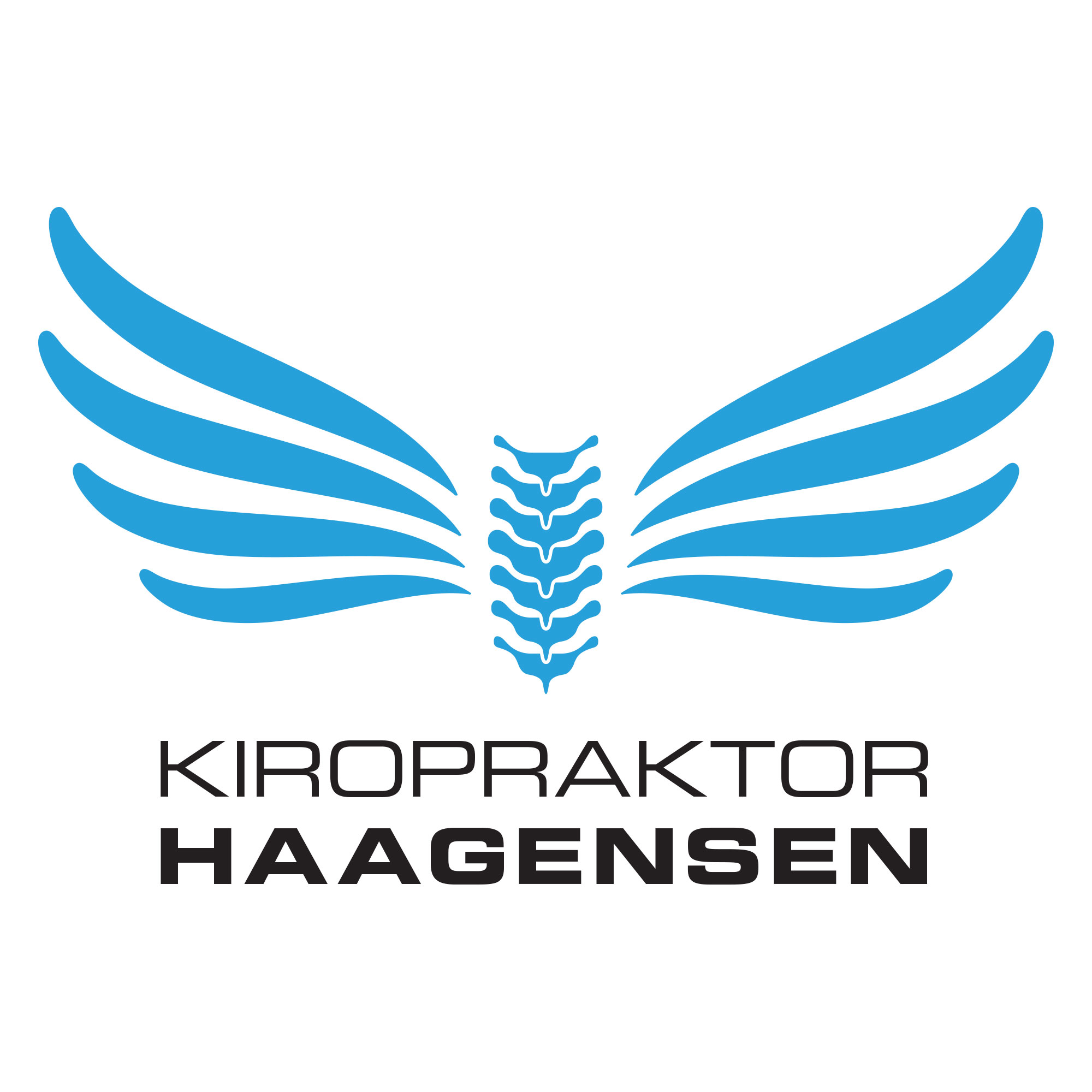 Endelig design av logo for Kiropraktor Haagensen