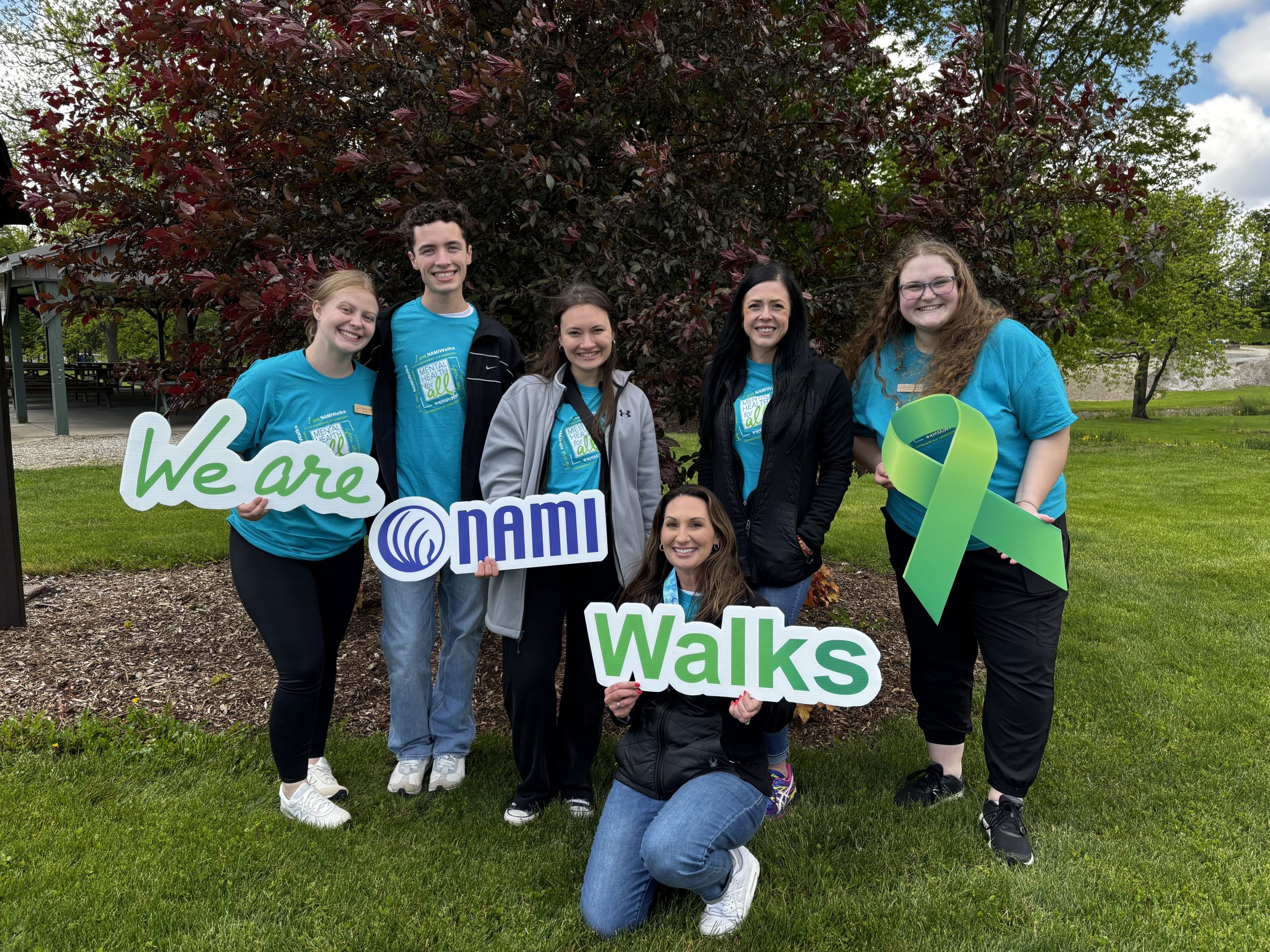 NAMI Richland County team at their NAMIWalks Event.