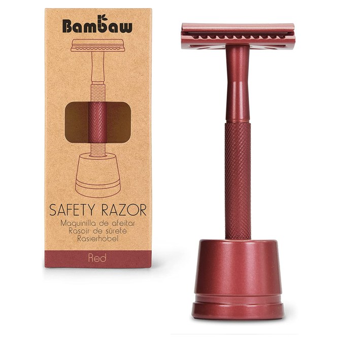 Bambaw Metal Safety Razor with Stand Bambaw Metal Safety Razor with Stand