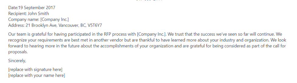 I am writing to inquire if the document has been signed, so that i may come to pick it up. How To Respond To A Rejection Email With Examples