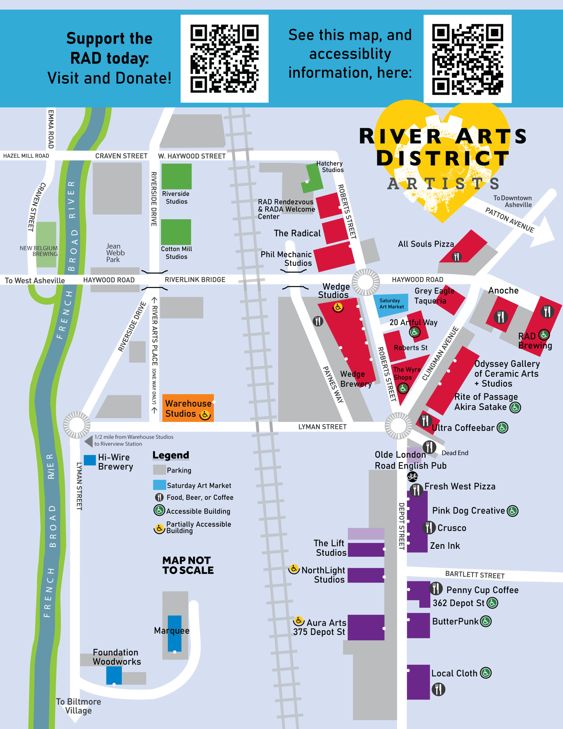 Best Arts District River Arts District Artists Map RADA 2025 Nov Map Scaled 1 