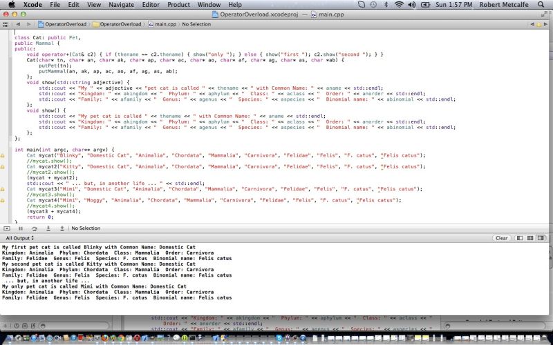 C Xcode Oop Friend Overload Tutorial Robert James Metcalfe Blog - Beautiful Landscape Design - Ultra HD