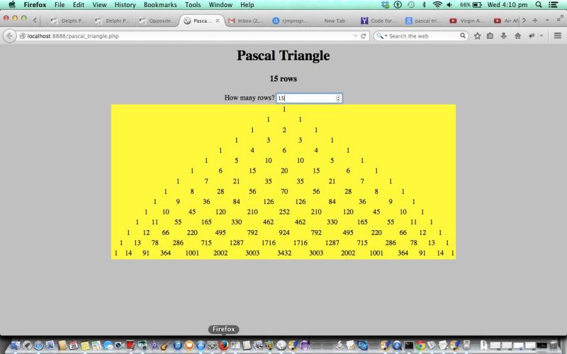 Php Javascript Pascal Triangle Tutorial Robert James Metcalfe Blog - Mountain Textures - Amazing High Resolution Collection