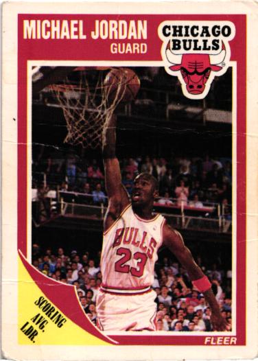 michael jordan sticker rookie card
