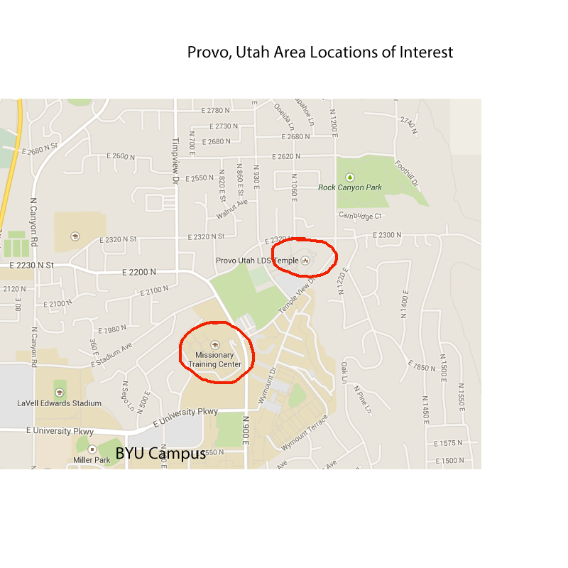 Provo Area and the MTC