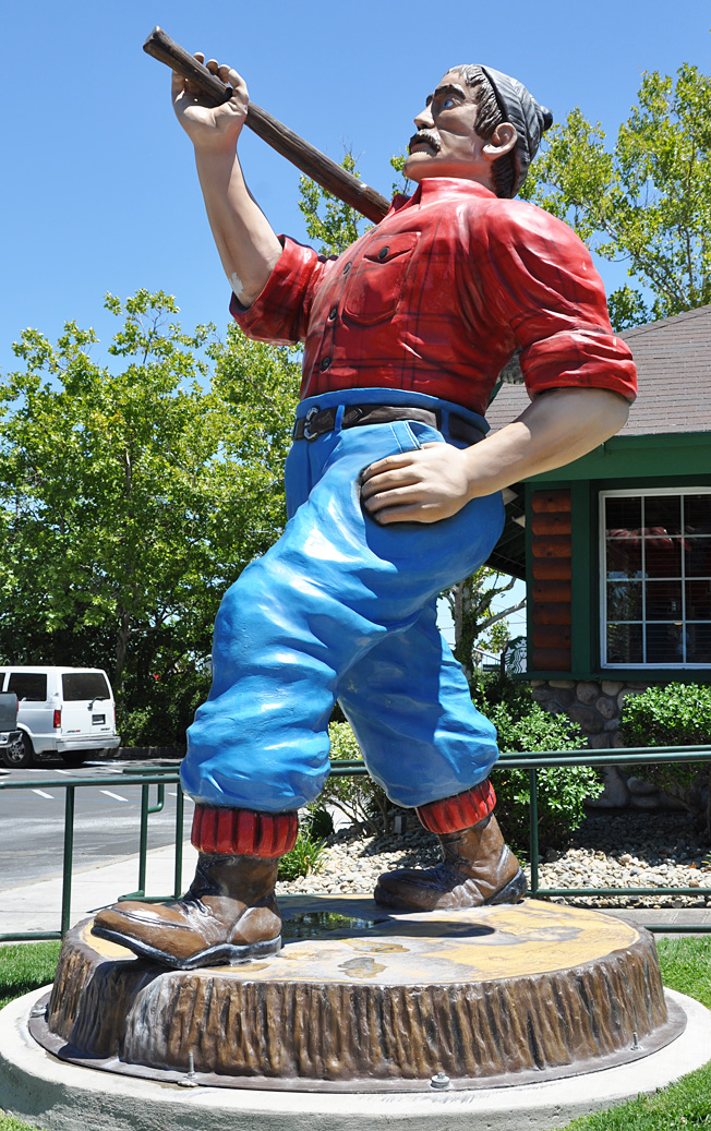 Jeff barnes head injury foundation and the salvation army). California Paul Bunyan Statues | RoadsideArchitecture.com