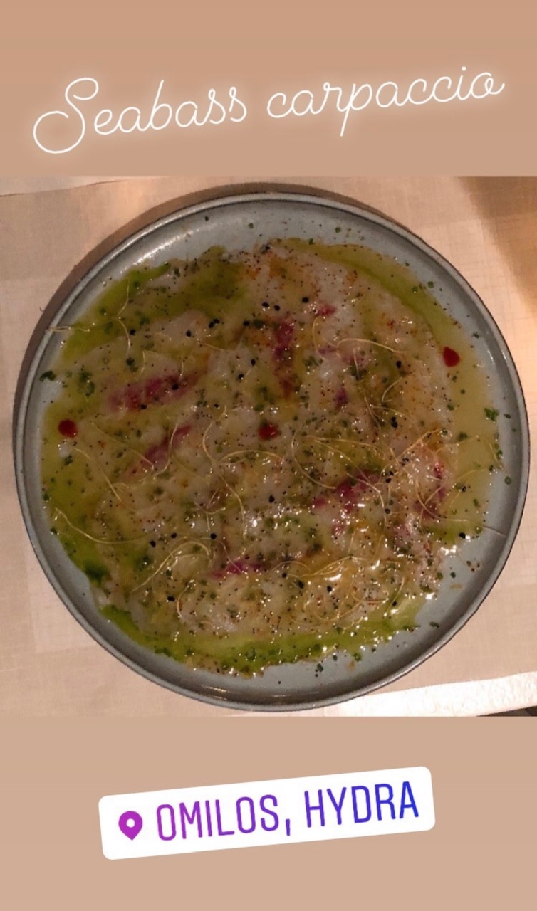 Seabass carpaccio
