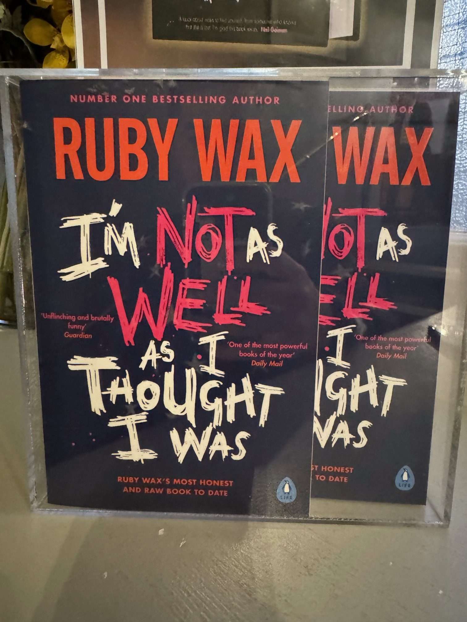 Ruby Wax I'm not as well as i thought I was