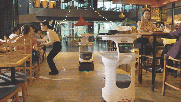 Servi Delivery Robot For Restaurants - Gorgeous Minimal Pattern - Full HD