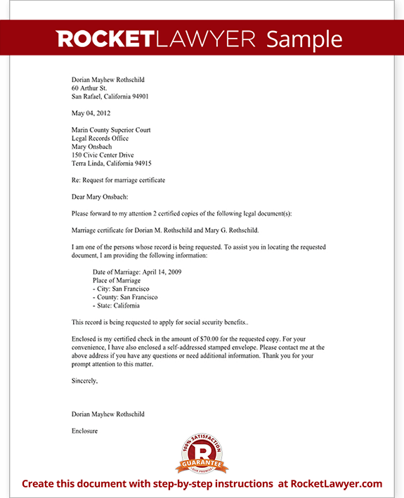 Free Legal Records Request Letter Free To Print Save Download