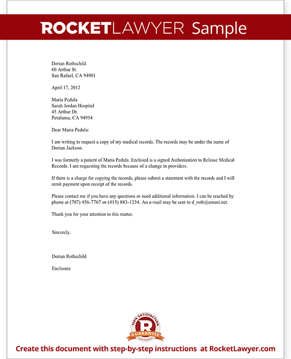 Free Medical Records Request Free To Print Save Download