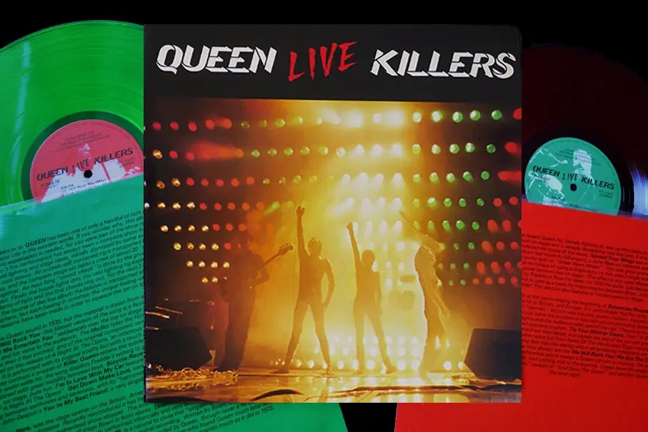 その他 2discs LP Queen Live Killers (Green &amp;amp; Red Vinyl) P55678E ELEKTRA /00500 Queen – Live Killers original Japan red/green vinyl 2 LP set