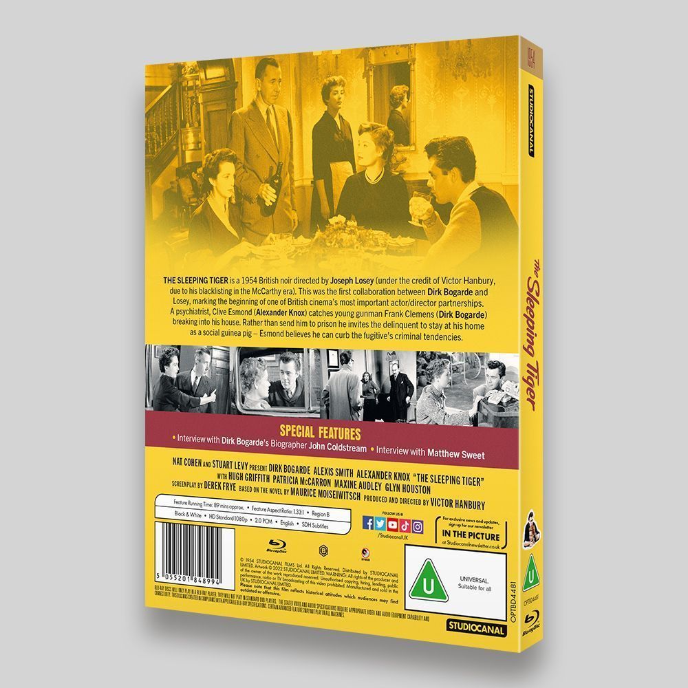 The Sleeping Tiger Blu-ray O-ring back Packaging