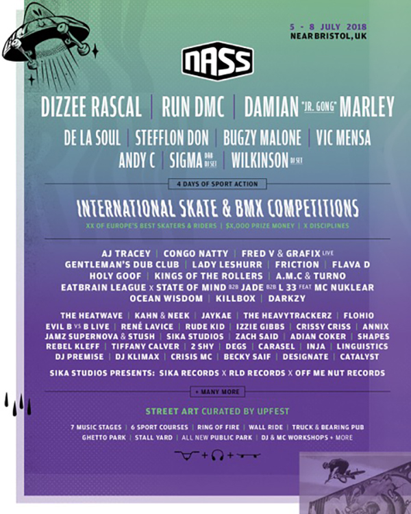 Nass festival 2018 line-up so far