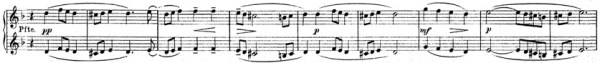 Rachmaninoff: Piano Concerto No.3 D minor, op.30: mvt.1, score sample