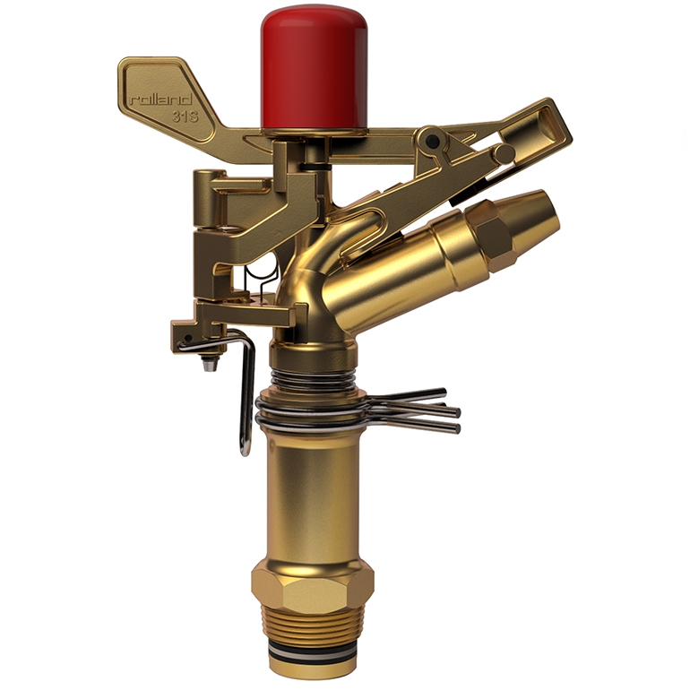 Arroseur Canon Rotatif GEKA 604424SSB - Laiton/chrome - Réglable Par Secteur - Pour Tuyau 3/4", Pression Min. 2 Bar - 3