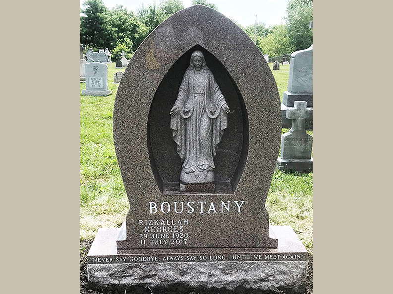 Please keep in mind, the granite memorial bench prices listed on our web site do not include shipping. Buy Catholic Headstones Online | $5,000+ | Blessed Mother