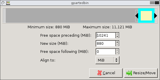 Use GParted to increase disk size of a Linux native partition | Welcome ...