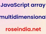 Javascript Array Multidimensional