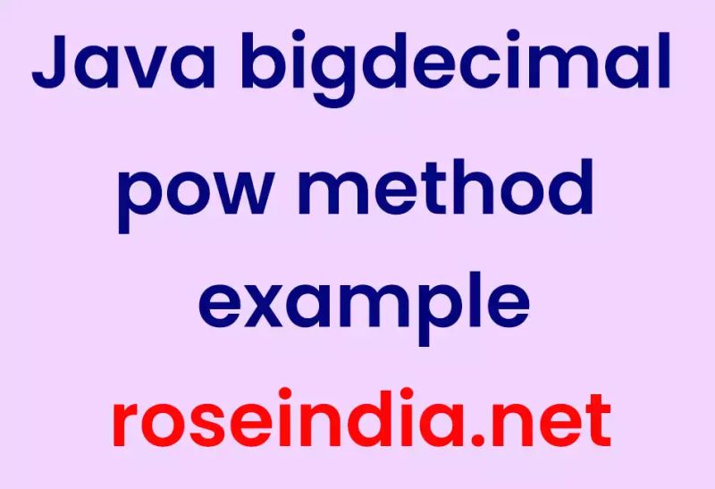 Java Bigdecimal Pow Method Example - Download Stunning Abstract Picture | Desktop