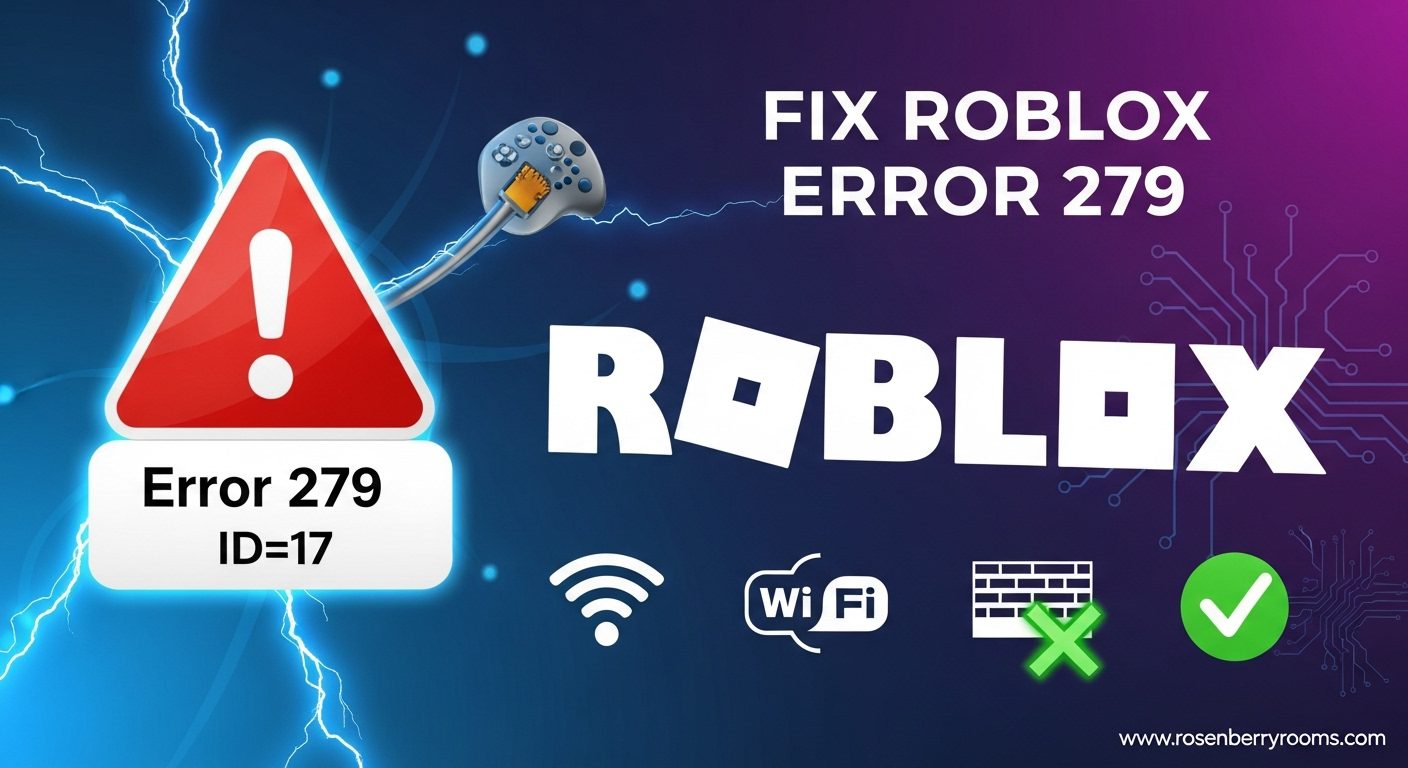 Fix Roblox Error 279 ID 17 Fast March 2026 Guide Fix Roblox Error 