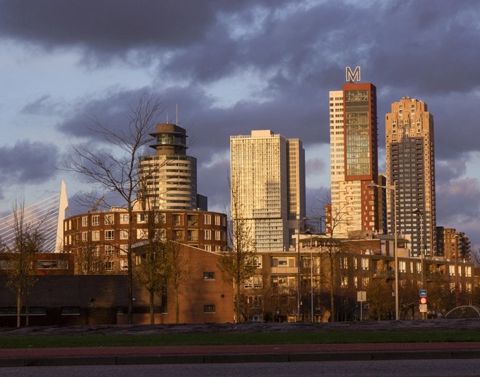 Sunset in Rotterdam