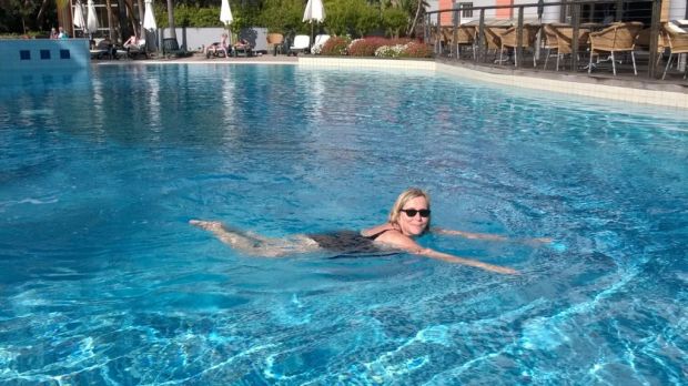 Enjoying the pool, Funchal