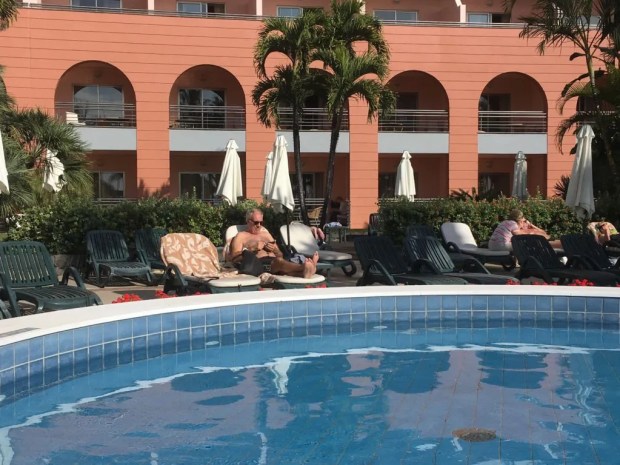 Sunbathing in Funchal