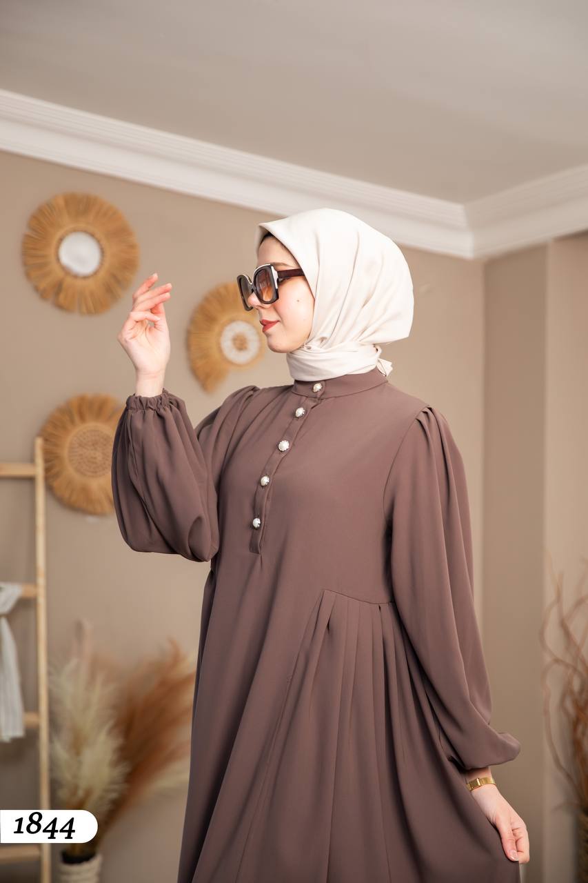 فستان نيل كريب صيفي2025