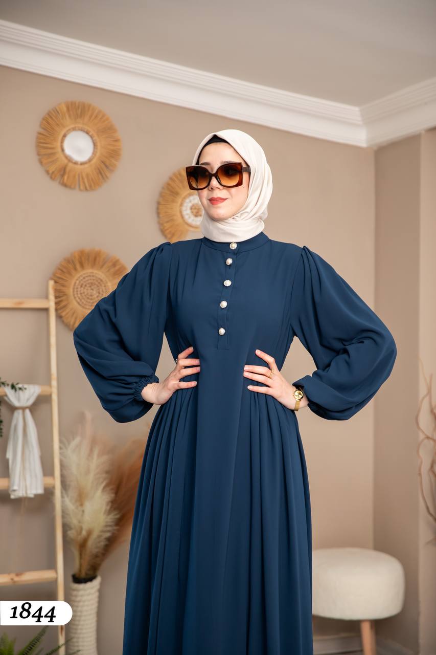 فستان نيل كريب صيفي2025