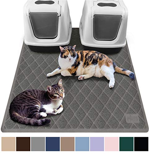 10 Cat Litter Mats To Keep Litter From Getting Everywhere The Dog People Rover Ribbed Surface Traps Litter Reduces Litter Scatter.