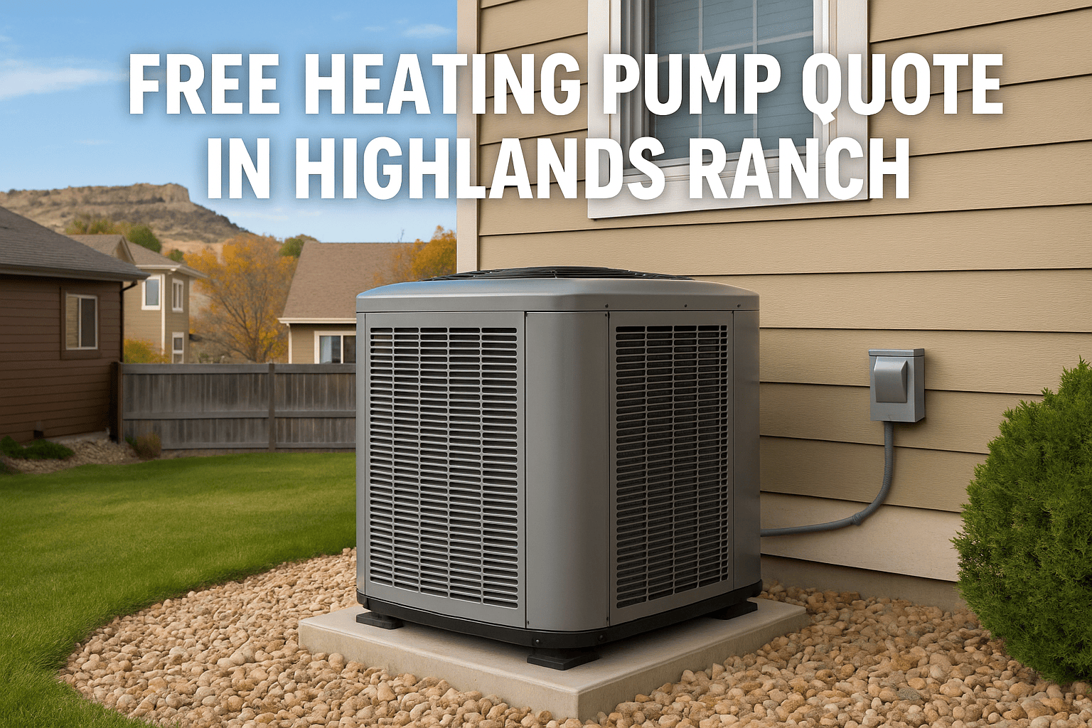Heating Pump Free Quote Highlands Ranch