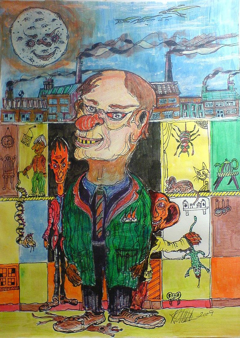 Strange Scene, painting, 2009