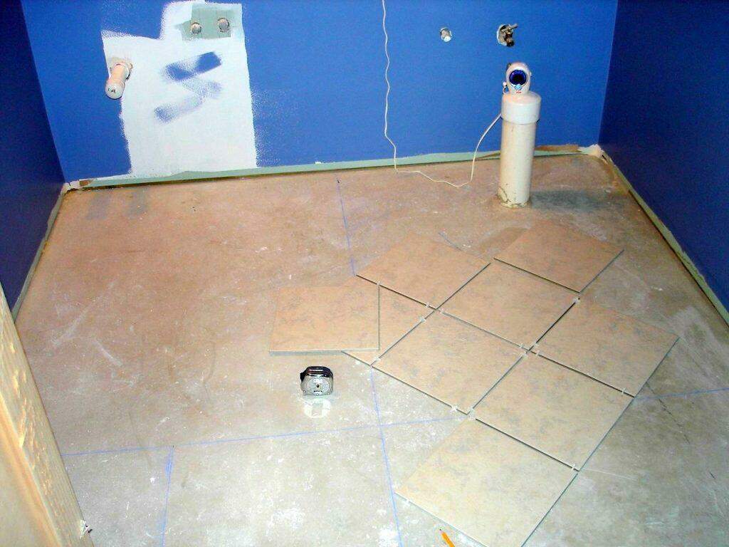 Examples of tile installation