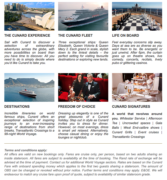 The World Voyage By Cunard Queen Mary 2 Rufaro