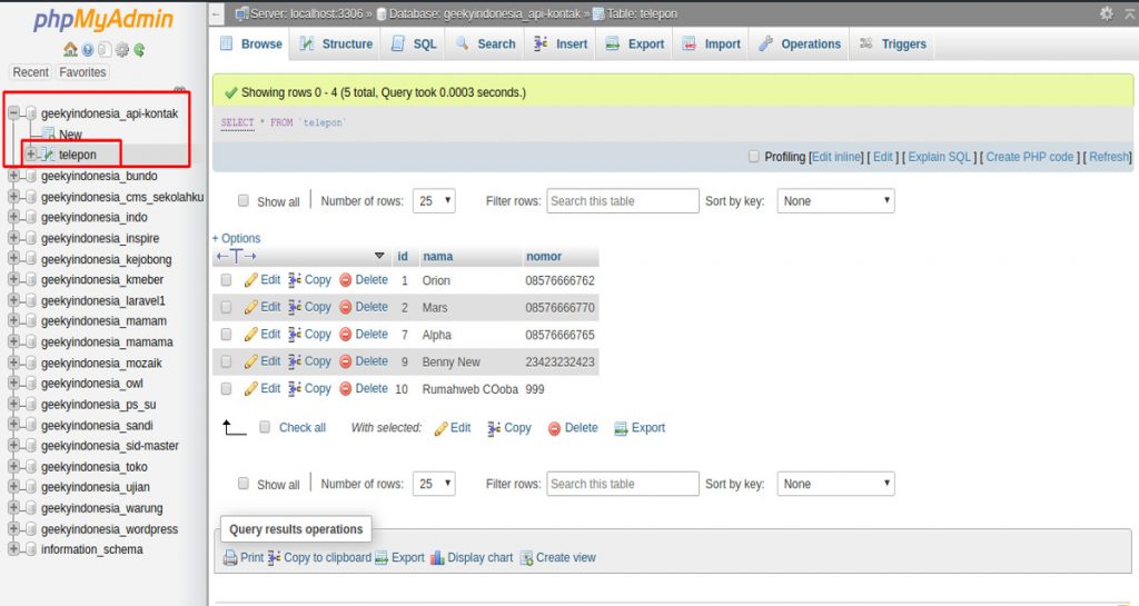 Posted on 10/07/2015 by cowoklangitan. Deploy Mysql Rest Api Menggunakan Codeigniter