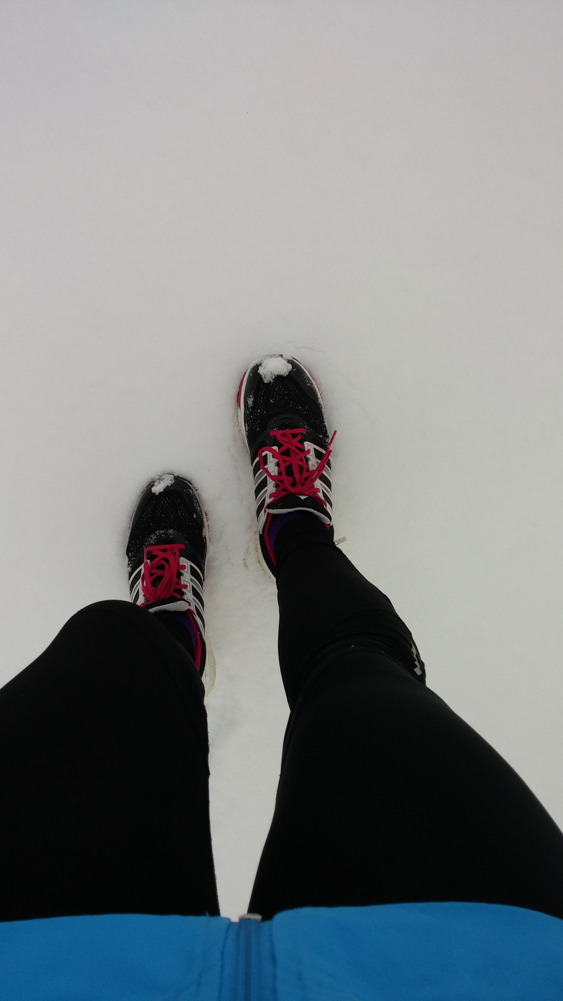 Running in the snow!